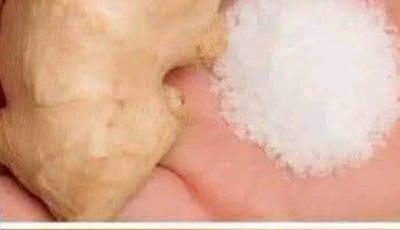 Ginger and salt recipe to whiten teeth and freshen breath naturally