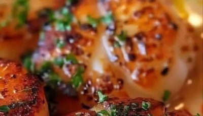 Sizzling scallops