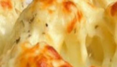 I cook cauliflower like this! Cheesy Baked Cauliflower