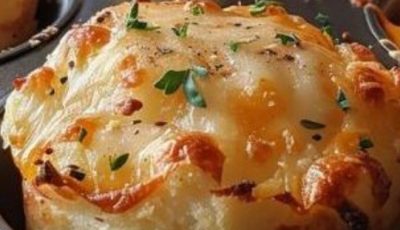 Cheesy Mashed Potato Muffins with eggs